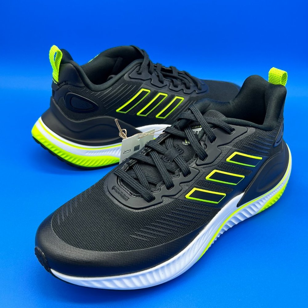adidas AlphaMagma Guard "Black Signal Green" Running Shoes | Men's Size 7.5 - Picture 7 of 9